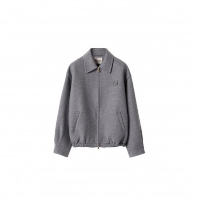 MIU MIU DOUBLE CASHMERE BLOUSON JACKET ML1304
